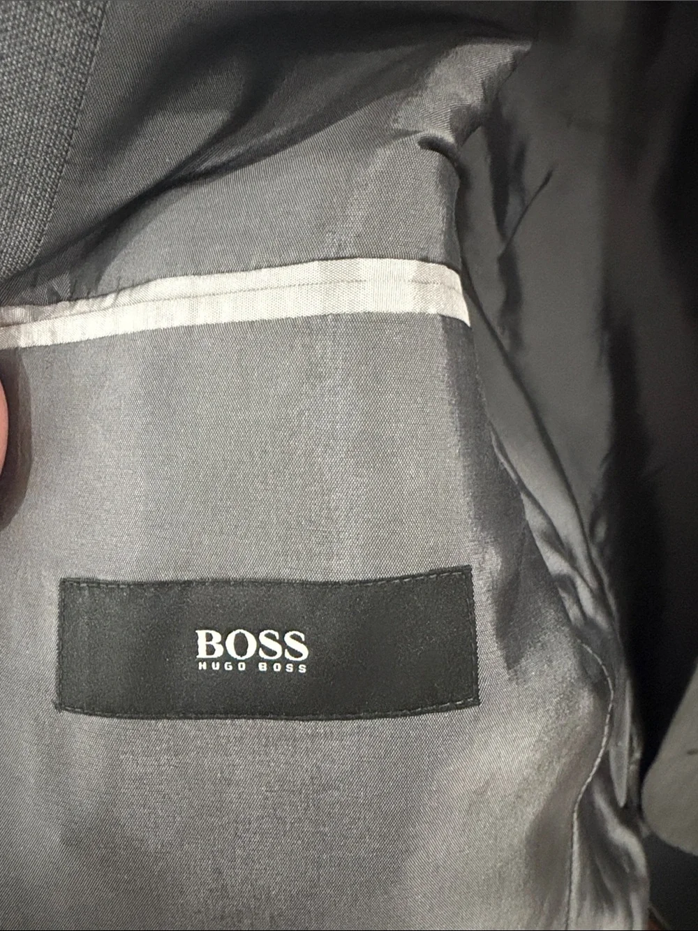 Hugo Boss Classic Men's Gray Two-Button Suit Blazer